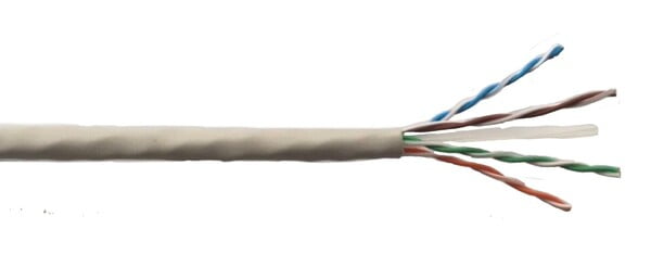 Cat6 24AWG solid copper core 305m grey sheath