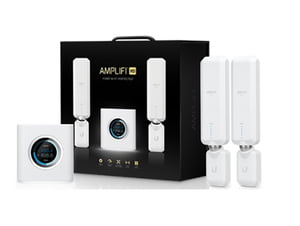 AmpliFi HD WiFi System by Ubiquiti Labs, Seamless Whole Home Wireless Internet Coverage, HD WiFi Router, 2 Mesh Points, 4 Gigabit Ethernet, 1 WAN Port