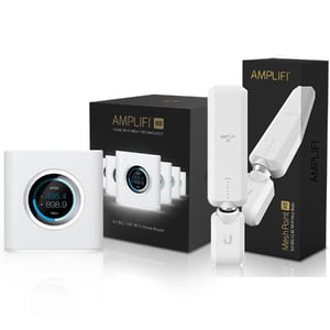 Ubiquiti Amplifi Amplifi Router & 1x Mesh Point Bundle Pack – Medium Size Home Or Office – 1,200 Sqm Coverage Ubiquiti Amplifi Amplifi Router & 1x Mesh Point Bundle Pack – Medium Size Home Or Office – 1,200 Sqm Coverage