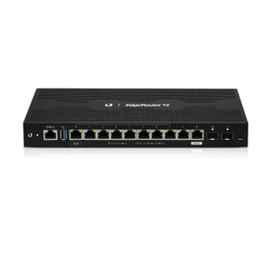 Ubiquiti EdgeRouter 12 - 10-Port Gigabit Router with PoE Passthrough and 2 SFP Ports Ubiquiti EdgeRouter 12 - 10-Port Gigabit Router with PoE Passthrough and 2 SFP Ports
