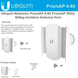 Ubiquiti 5GHz PrismAP Antenna 60 degree