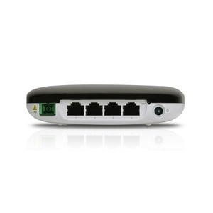 Ubiquiti UFiber Gigabit Passive Optical Network CPE with built-in WiFi and multiple VLAN-aware switch ports